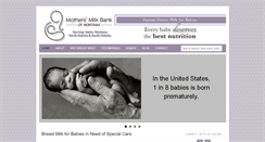 Desktop Screenshot of mothersmilkbankofmt.org
